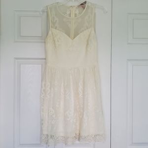 Cream Lace Dress